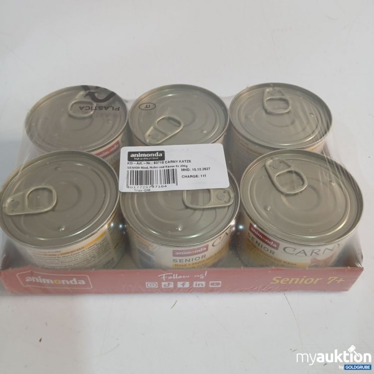 Artikel Nr. 952913: animonda Carny Senior 7+ Katzenfutter Rind, Huhn & Käse 6x200g
