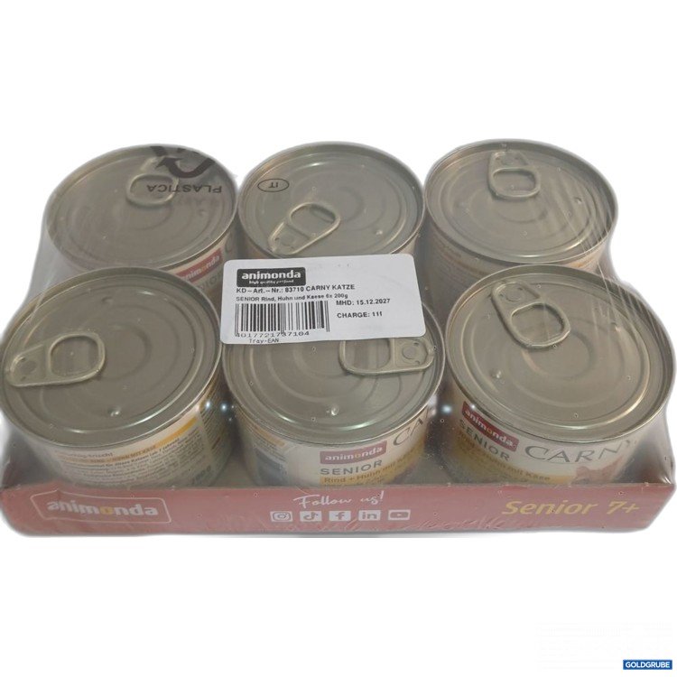 Artikel Nr. 952913: animonda Carny Senior 7+ Katzenfutter Rind, Huhn & Käse 6x200g