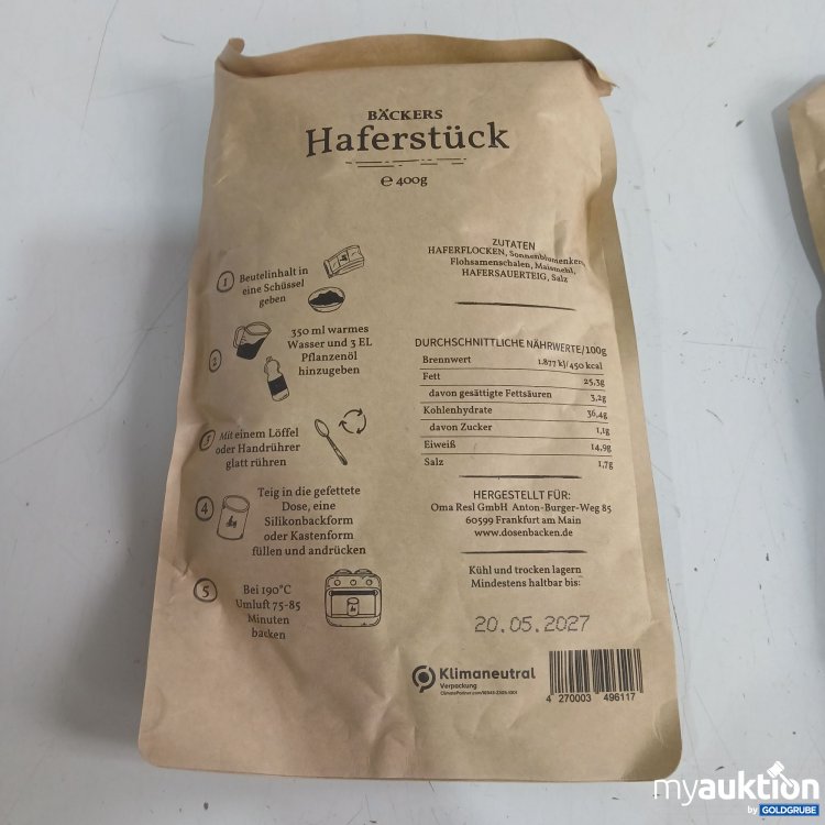 Artikel Nr. 979913 Artikel Nr. 979913: Bäckers Haferstück je 400g