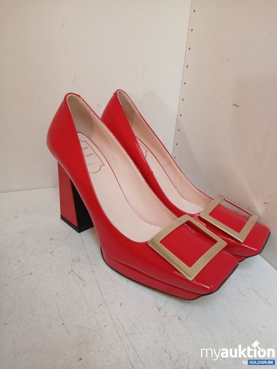 Artikel Nr. 986913 Artikel Nr. 986913: Roger Vivier Rote Pumps mit quadratischer Schnalle