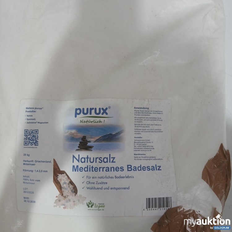 Artikel Nr. 460914 Artikel Nr. 460914: Purux Natursalz Mediterranes Badesalz 25kg