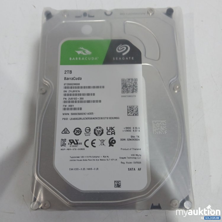 Artikel Nr. 870914 Artikel Nr. 870914: Barracuda Seagate 2TB