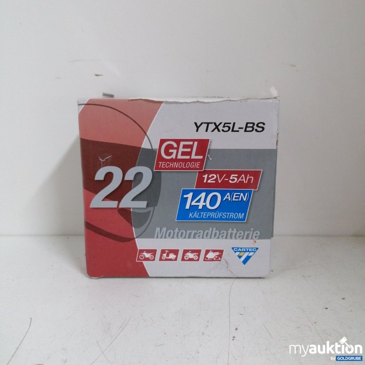 Artikel Nr. 874914: Cartec YTX5L-BS Motorradbatterie