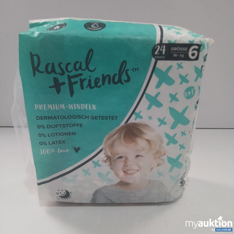 Artikel Nr. 910914 Artikel Nr. 910914: Rascal+Friends Premium-Windeln Größe6 16+ kg 24 Windeln