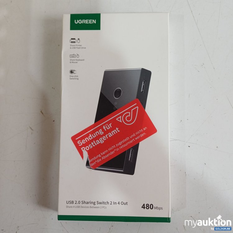 Artikel Nr. 981914: UGREEN USB 2.0 Sharing Switch, 480Mbps