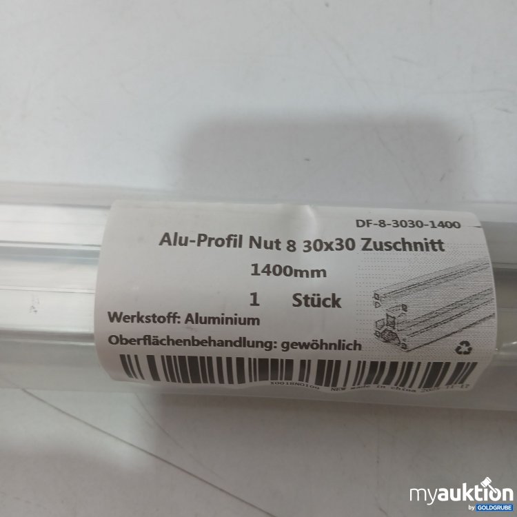 Artikel Nr. 995914 Artikel Nr. 995914: Alu-Profil Nut 8 30x30 Zuschnitt 1400mm