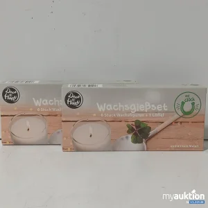 Auktion Deco Home Wachsgießset 2 x 6 Wachsfiguren + 1 Löffel