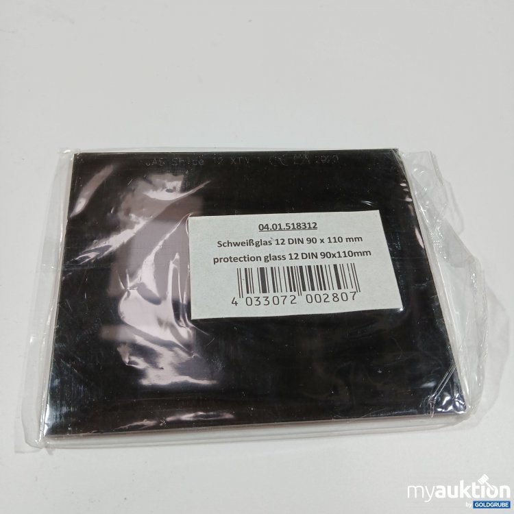 Artikel Nr. 394915: Schweißglas  90 x 110 mm DIN 9