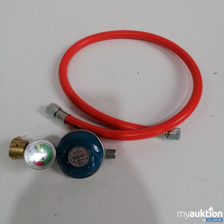 Artikel Nr. 442915: Longtime Gasdruckregler mit Schlauch und Manometer,10007241