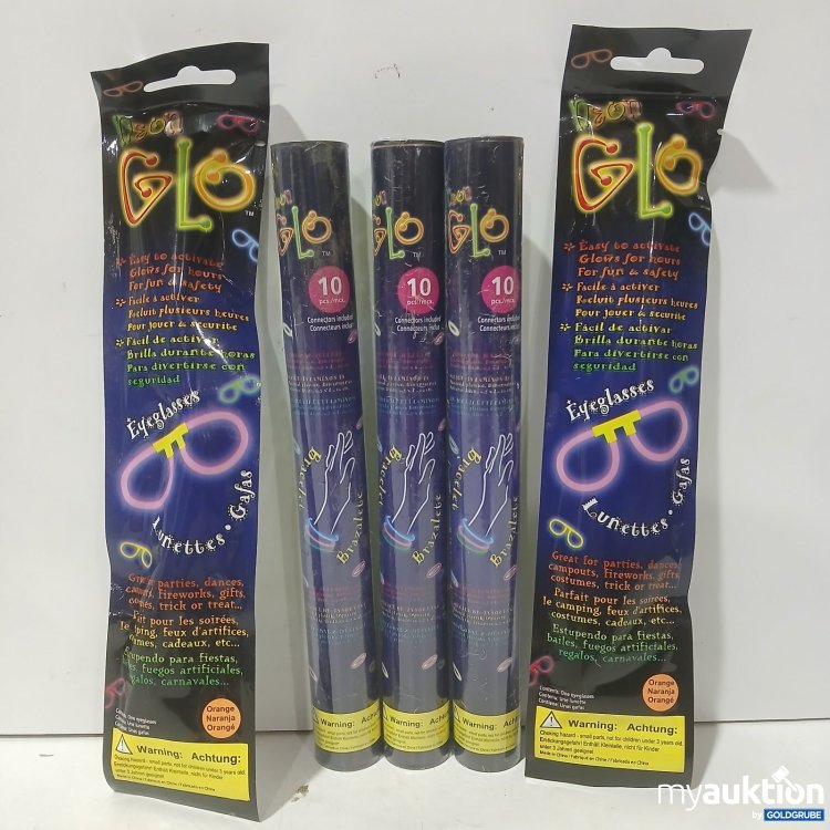 Artikel Nr. 524915: NEON GLO Set Knicklichter Leuchtstäbe 30 Stk. + Leuchtbrillen 2 Stk.