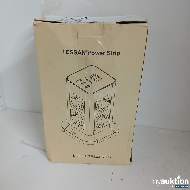 Artikel Nr. 824915: Tessan Vertikaler Steckdosenturm Model TPS03-DE-C