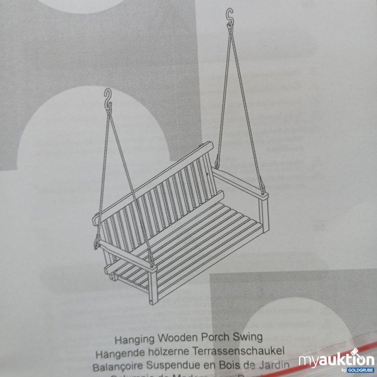 Artikel Nr. 832915: Hängende hölzerne Terrassenschaukel HW71608