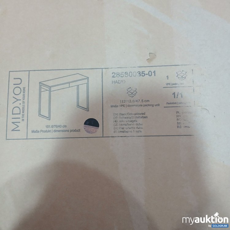 Artikel Nr. 957915: MID.YOU 101.6/76/40cm Schreibtisch 28580035-01