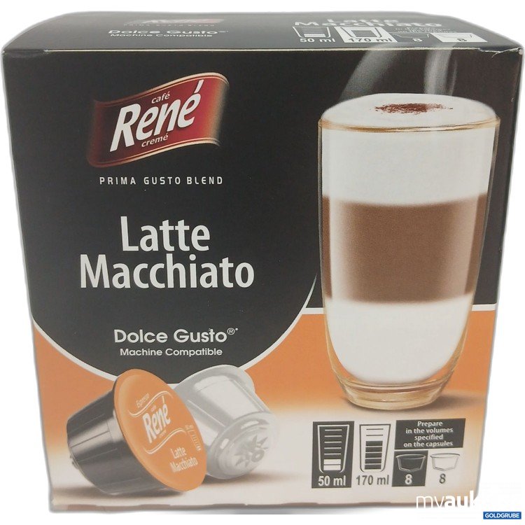 Artikel Nr. 969915 Artikel Nr. 969915: Cafe Rene Latte Macchiato Dolce Gusto Kapseln 8x