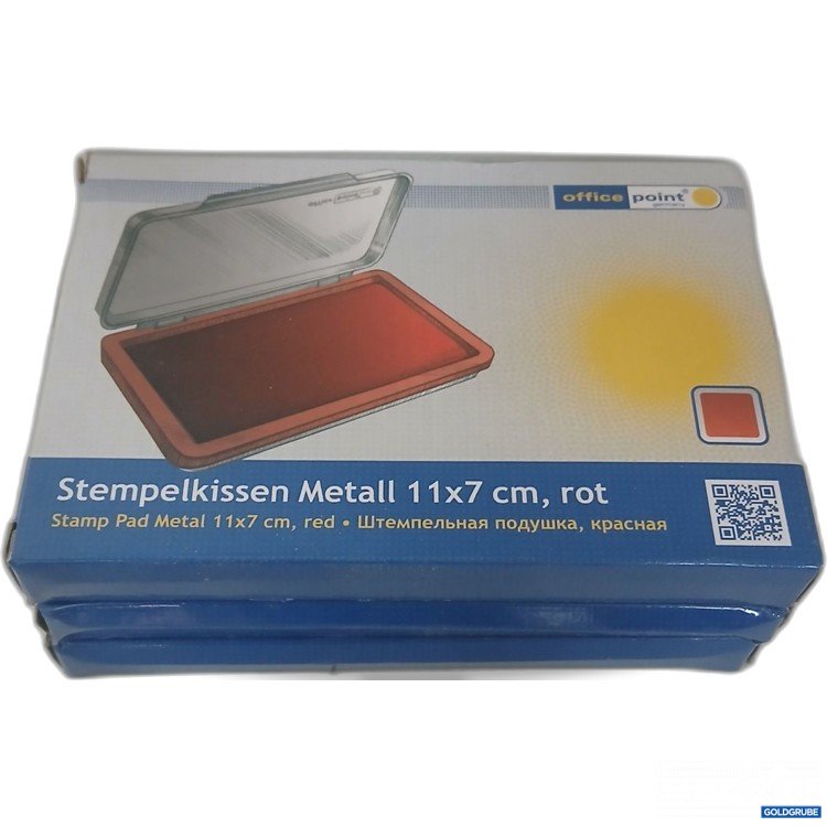 Artikel Nr. 982915 Artikel Nr. 982915: OfficePoint Stempelkissen Metall 11×7cm in Rot 3Stk