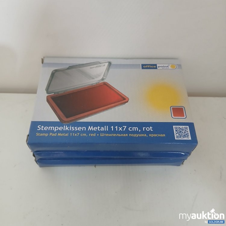 Artikel Nr. 982915 Artikel Nr. 982915: OfficePoint Stempelkissen Metall 11×7cm in Rot 3Stk