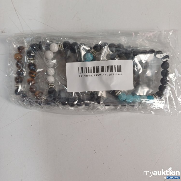 Artikel Nr. 987915 Artikel Nr. 987915: Diverse Perlenarmband-Set aus Natursteinen, 6Stk