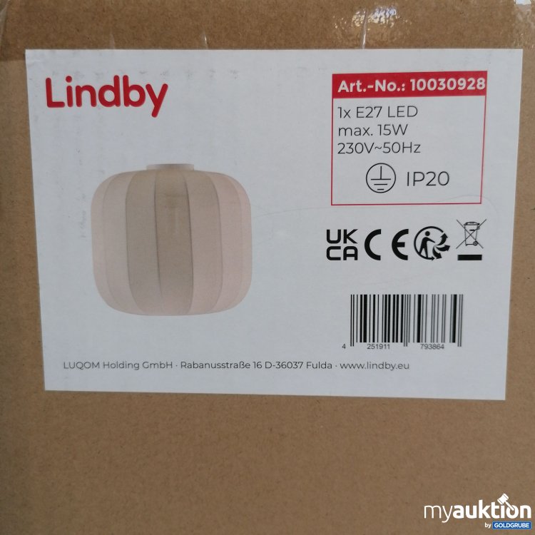 Artikel Nr. 438916: Lindby Deckenleuchte beige, E27 LED