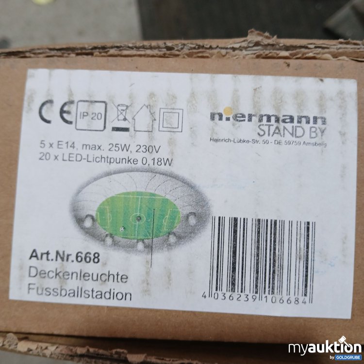 Artikel Nr. 516916 Artikel Nr. 516916: Niermann Deckenleuchte Fussballstadion 668