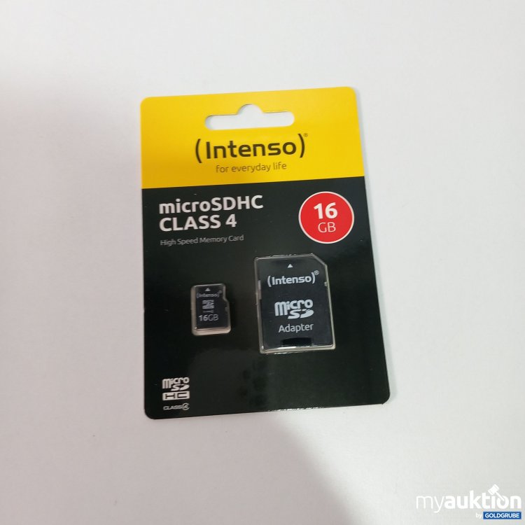 Artikel Nr. 765916 Artikel Nr. 765916: Intenso Micro SDHC Class 4 16 GB