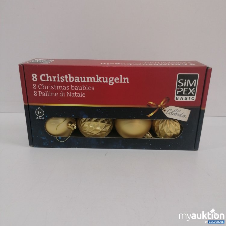 Artikel Nr. 855916 Artikel Nr. 855916: Sim Pex Basic 8 Christbaumkugeln 6cm