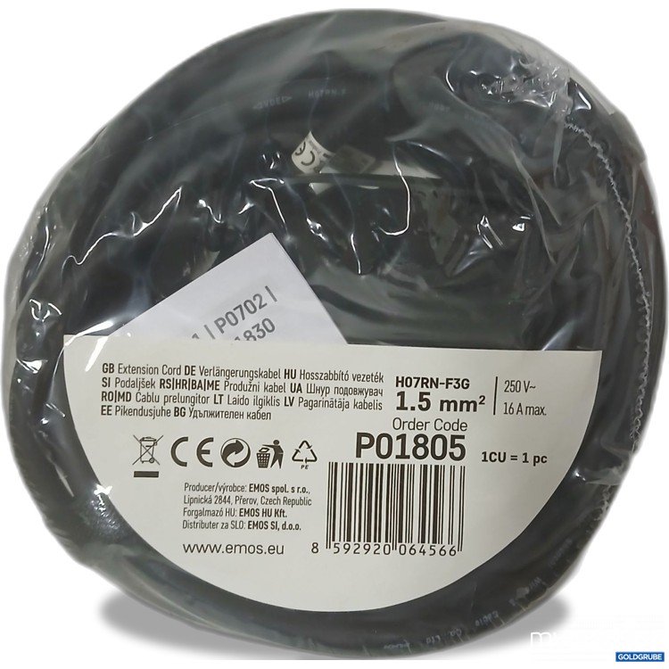 Artikel Nr. 917916: Emos Verlängerungskabel P01805 1.5mm² 16A