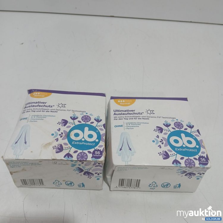 Artikel Nr. 929916 Artikel Nr. 929916: ob ExtraProtect Tampons Ultimativer Auslaufschutz Normal 2x56 Stück