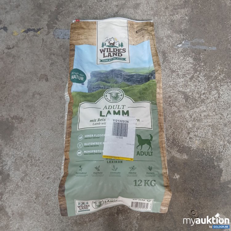 Artikel Nr. 990916 Artikel Nr. 990916: Wildes Land Hundefutter Adult Lamm mit Reis & Wildkräutern 12kg