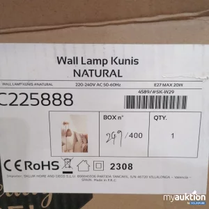 Artikel Nr. 722916: Sklum Wall Lamp Kunis Natura C225888