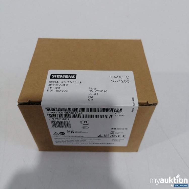 Artikel Nr. 859917 Artikel Nr. 859917: Siemens Digital Input SM 1226F, F-DI 16x24 VDC