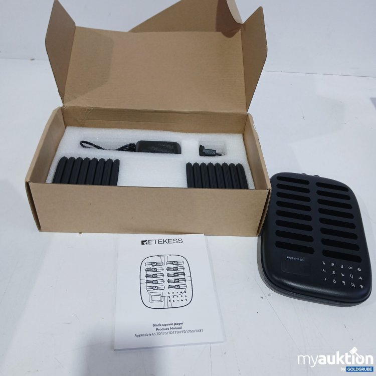 Artikel Nr. 870917: Retekess Black Square Pager 