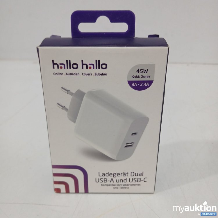 Artikel Nr. 896917: LadegeräUSB-A und USB -C 45W