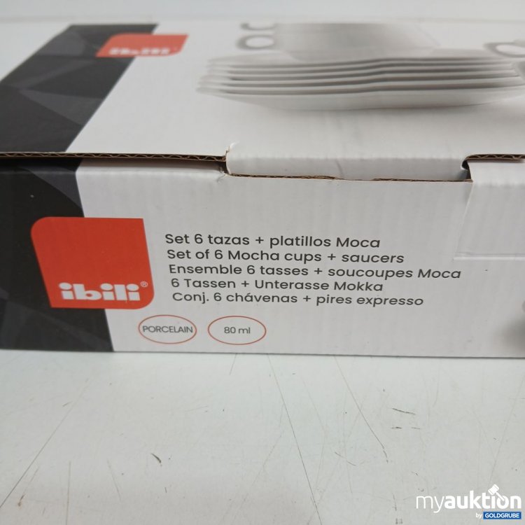 Artikel Nr. 921917: ibili Tassen-Set Mokka 6 Tassen + Untertassen 80ml