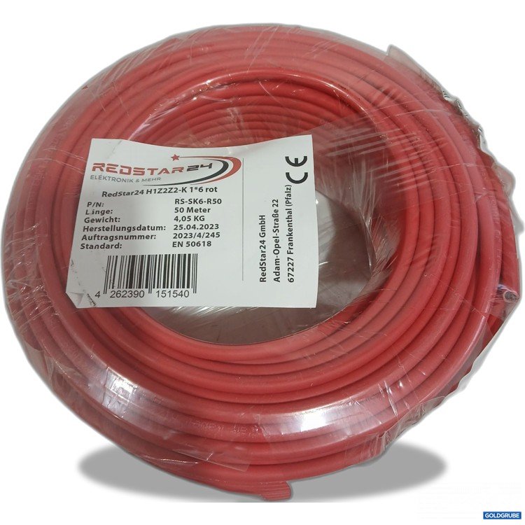 Artikel Nr. 955917: Redstar24 H1Z2Z2-K 1x6 rot 50m 4kg 