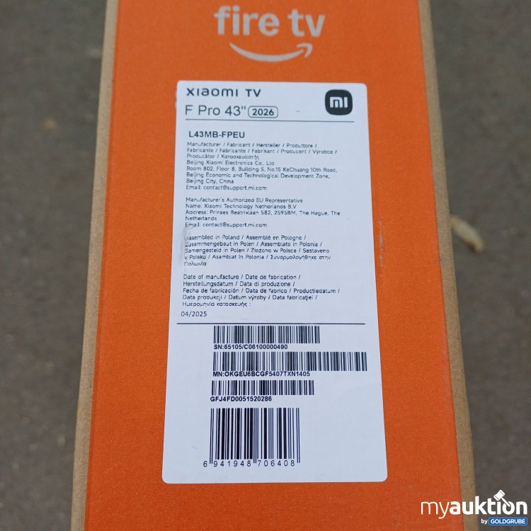 Artikel Nr. 960917: Xiaomi fire tv F Pro 43" L43MB-FPEU 