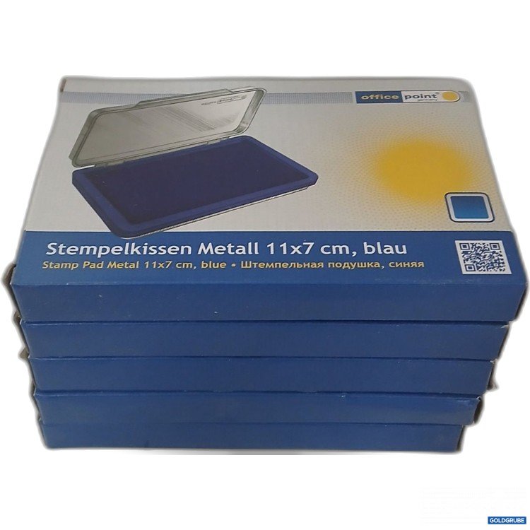 Artikel Nr. 982917 Artikel Nr. 982917: OfficePoint Stempelkissen Metall 11×7cm in Blau 5Stk