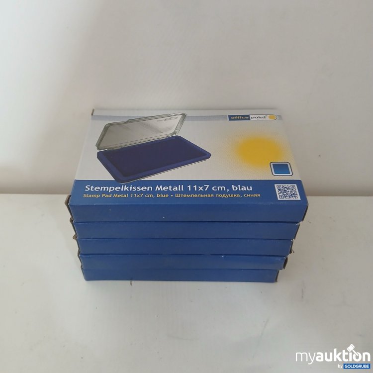 Artikel Nr. 982917 Artikel Nr. 982917: OfficePoint Stempelkissen Metall 11×7cm in Blau 5Stk