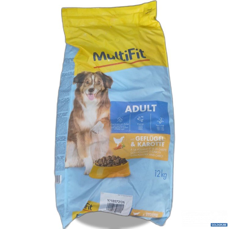 Artikel Nr. 990918 Artikel Nr. 990918: Multi Fit Adult Hundefutter Geflügel & Karotte 12kg