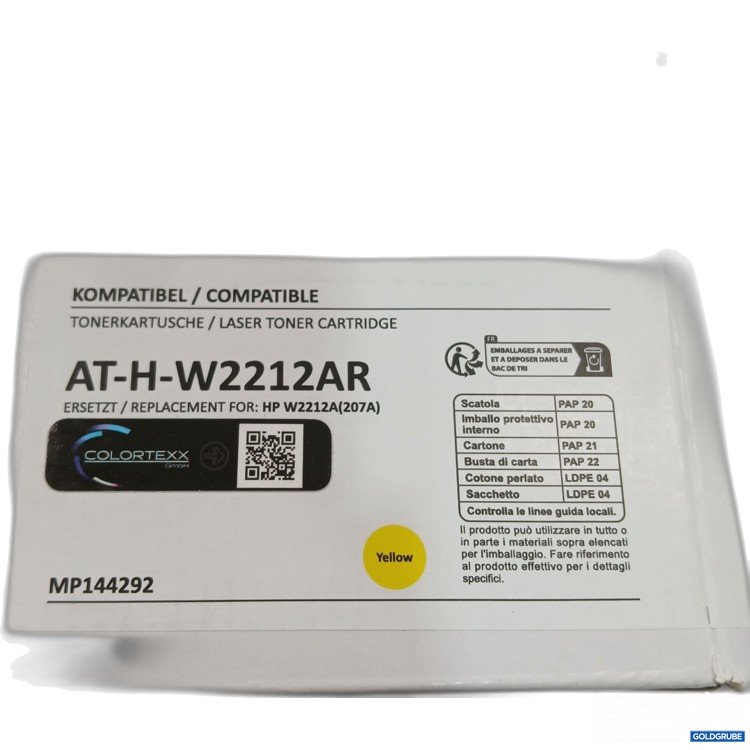 Artikel Nr. 963919: Tonerkatusche Yellow AT-H-W2212AR MP 144292