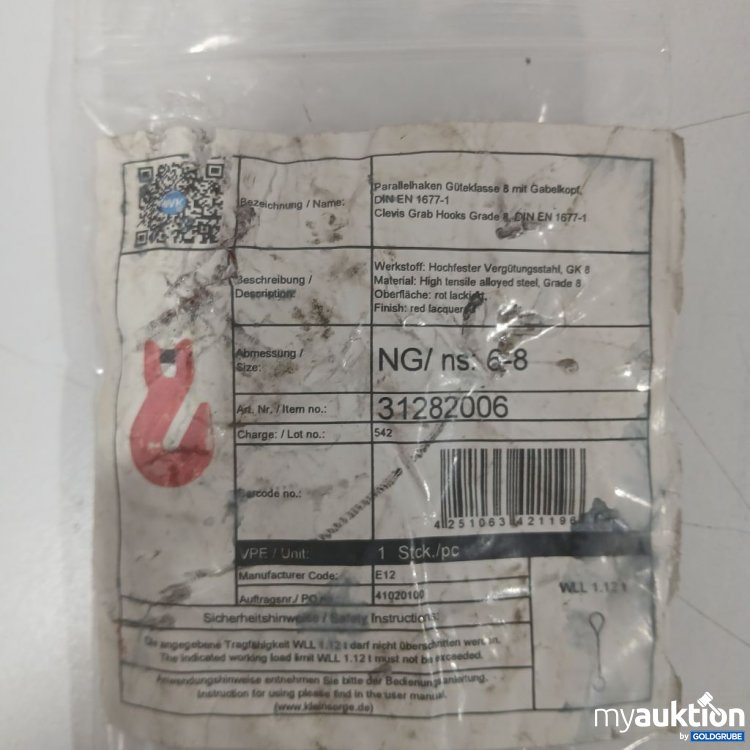 Artikel Nr. 441920 Artikel Nr. 441920: NG/ ns. 6-8 Parallelenhaken mit Gabelkopf