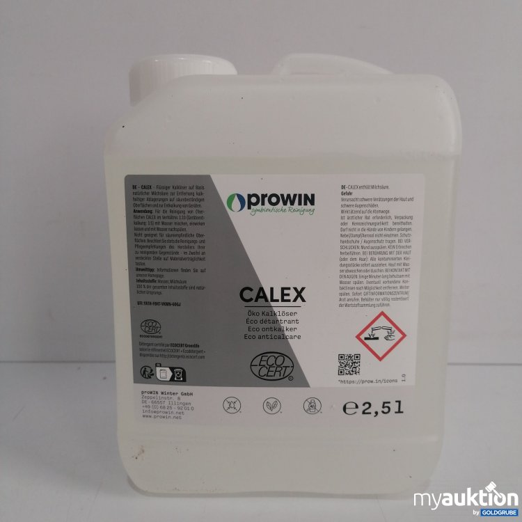 Artikel Nr. 835920: Prowin Calex Öko Kalklöser 2.5L