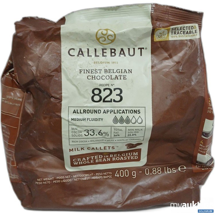Artikel Nr. 967920: CALLEBAUT Receipe No. 823 Callets Couverture Chocolate 33.6% Cocoa, 1 x 400 g