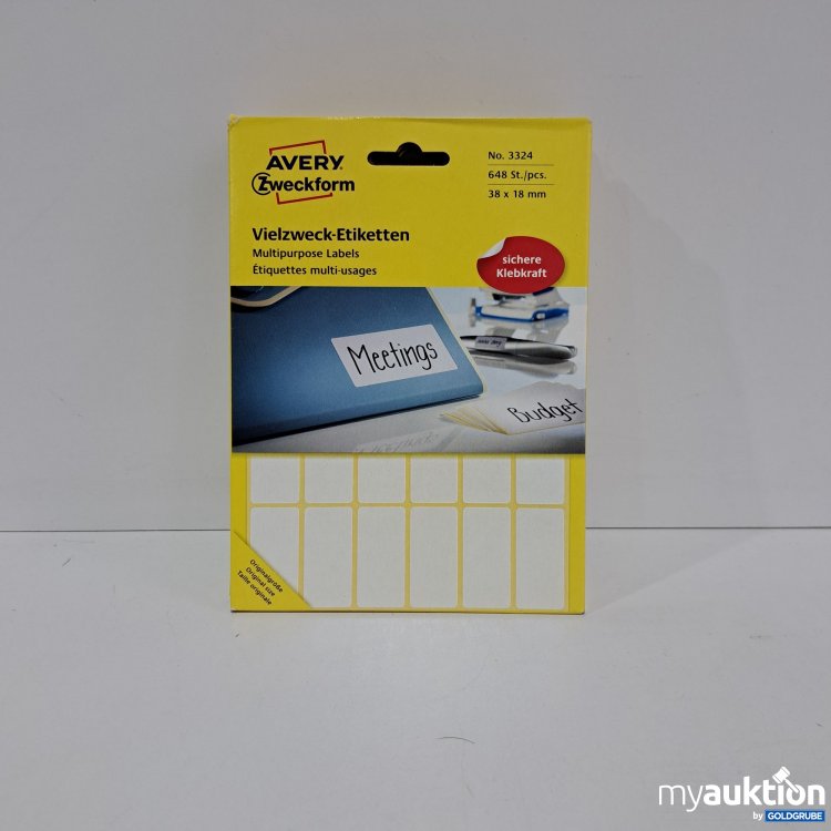 Artikel Nr. 811921 Artikel Nr. 811921: Avery Vielzweck Etiketten 38x18mm, 4er Pack