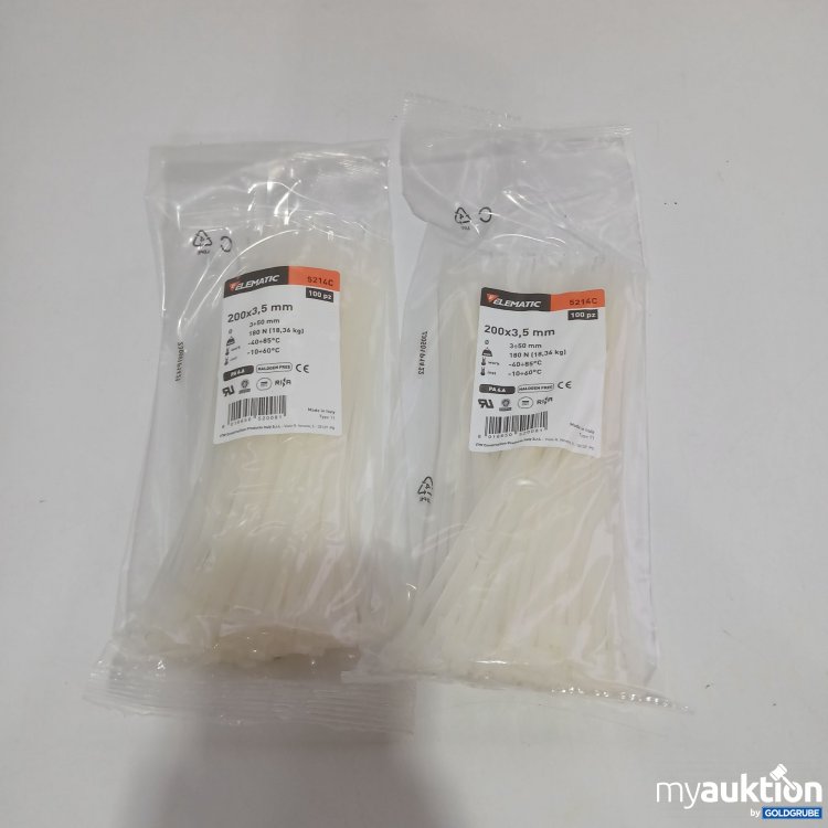 Artikel Nr. 832921: Elematic 5214C 200x3,5mm 100x 2er Pack 