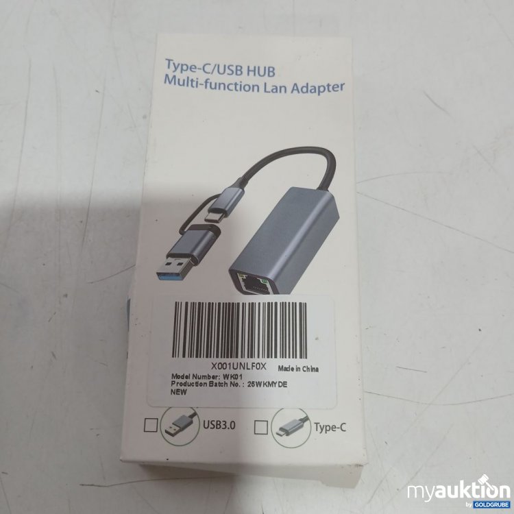 Artikel Nr. 929921 Artikel Nr. 929921: Type-C/USB HUB Multi-function Lan Adapter WK01