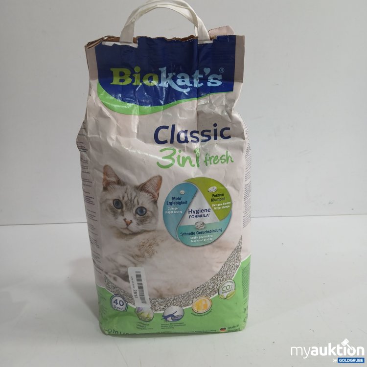Artikel Nr. 950921: Bio Kats classic 3in1 fresh Katzenstreu 10L