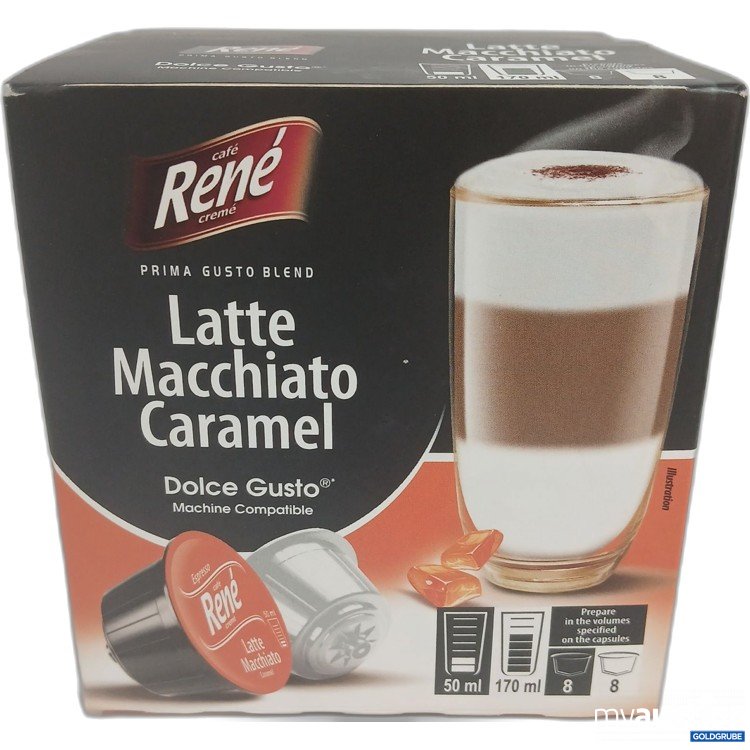 Artikel Nr. 969921: Cafe Rene Latte Macchiato Caramel Dolce Gusto Kapseln 8x