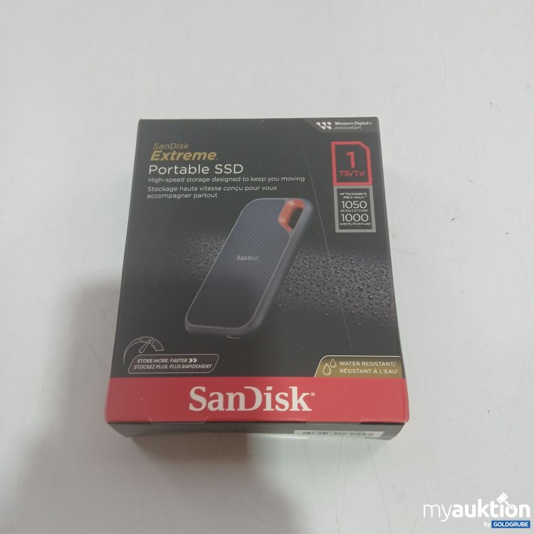 Artikel Nr. 818922 Artikel Nr. 818922: SanDisk Extreme Portable SSD 1TB