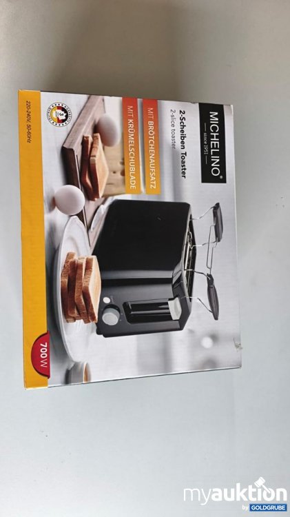 Artikel Nr. 928922: MICHELINO 2-Scheiben Toaster 700W
