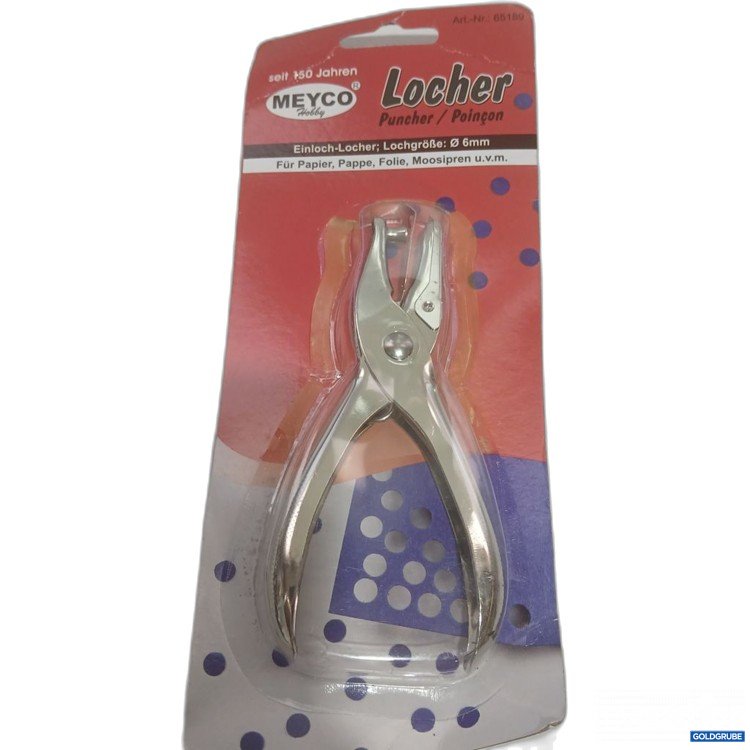 Artikel Nr. 929922 Artikel Nr. 929922: Meyco Locher Einloch-Locher 6 mm Art.Nr: 65189